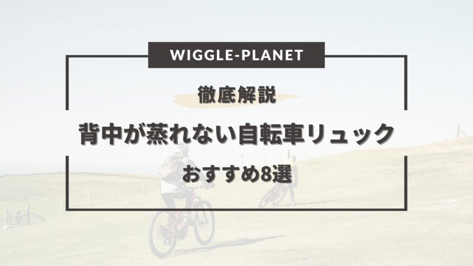 自転車 リュック 背中 蒸れない