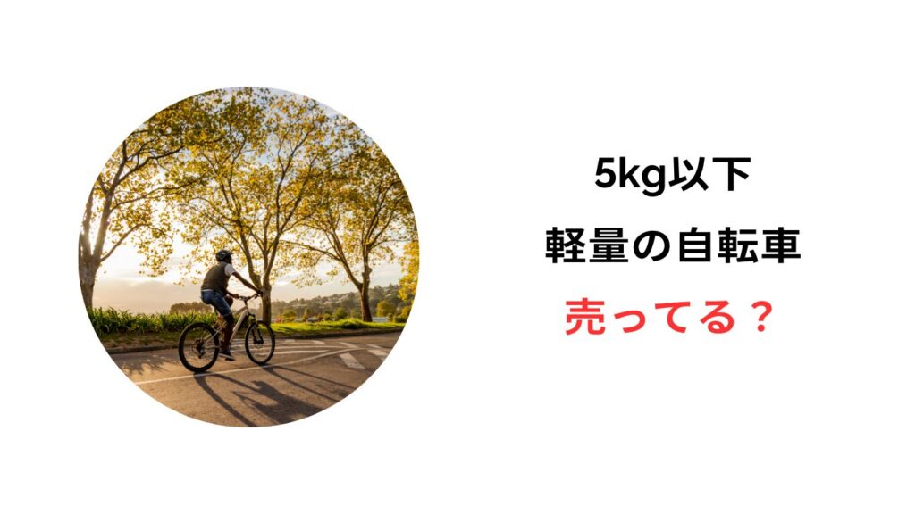 とにかく軽い 自転車